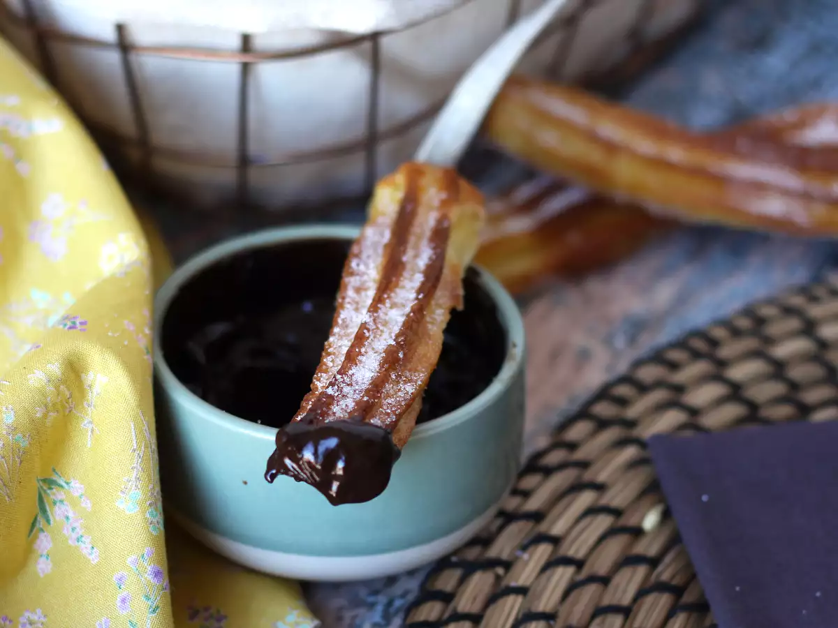 Churros μαγειρεμένα στη φριτέζα αέρος - φωτογραφία 3