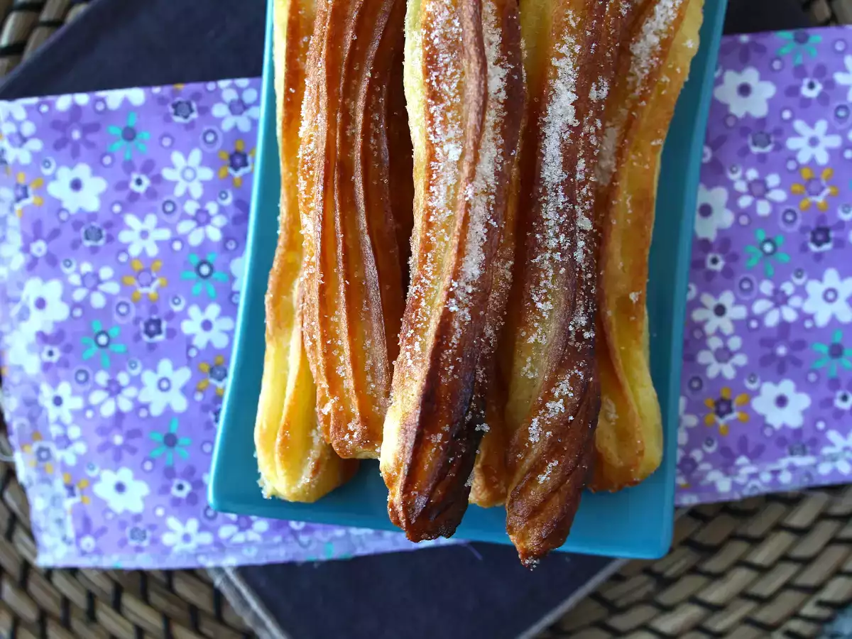 Churros μαγειρεμένα στη φριτέζα αέρος - φωτογραφία 4