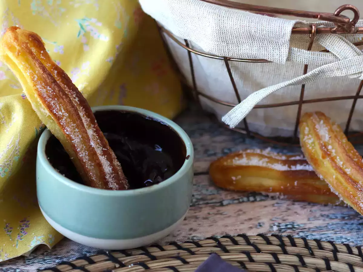 Churros μαγειρεμένα στη φριτέζα αέρος - φωτογραφία 5