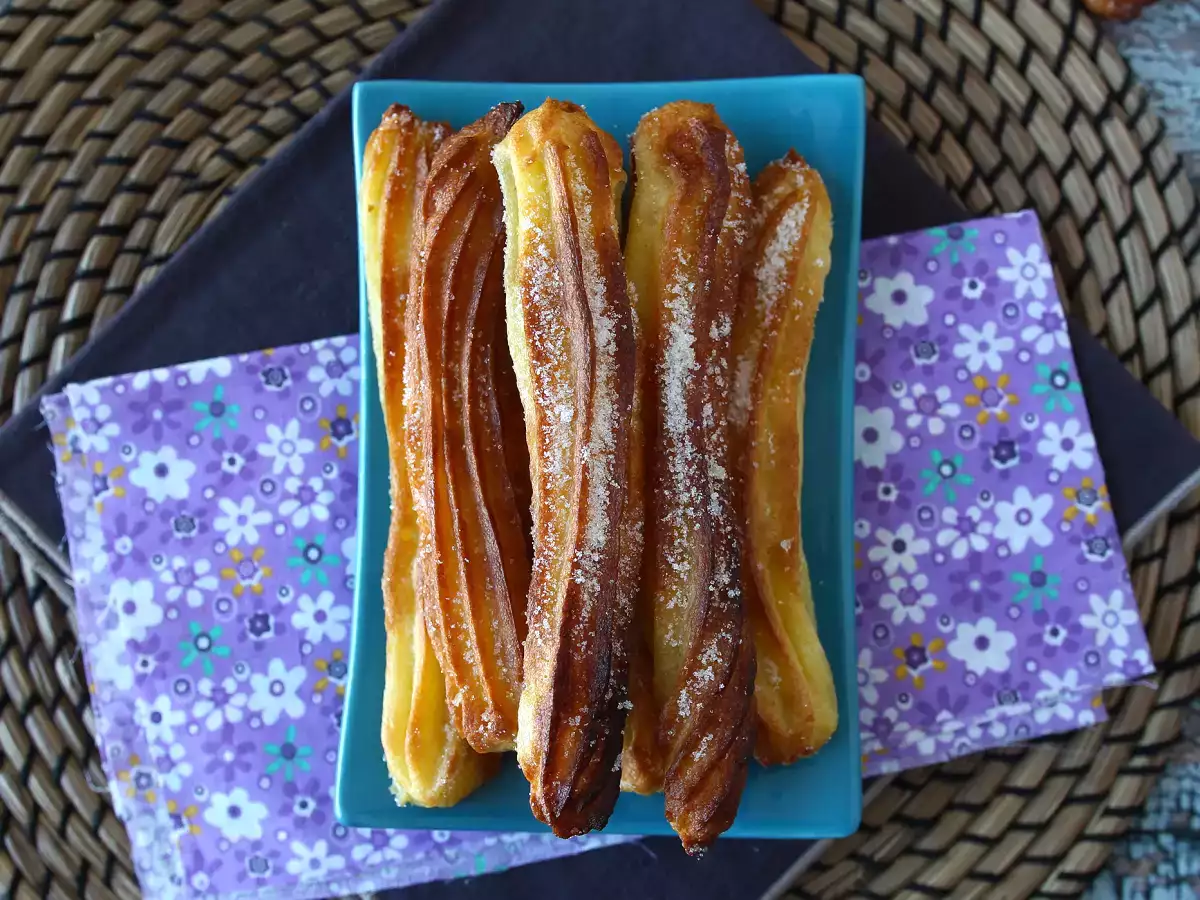 Churros μαγειρεμένα στη φριτέζα αέρος - φωτογραφία 6