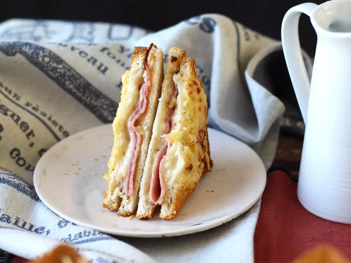 Croque monsieur με AirFryer - φωτογραφία 3