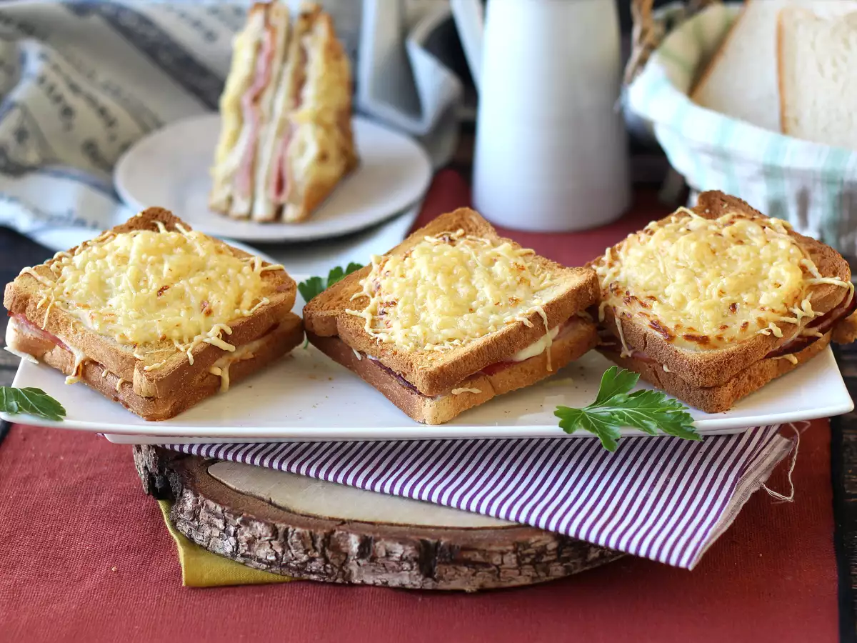 Croque monsieur με AirFryer - φωτογραφία 4