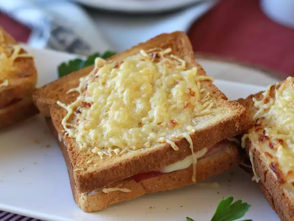 Croque monsieur με AirFryer - φωτογραφία 5