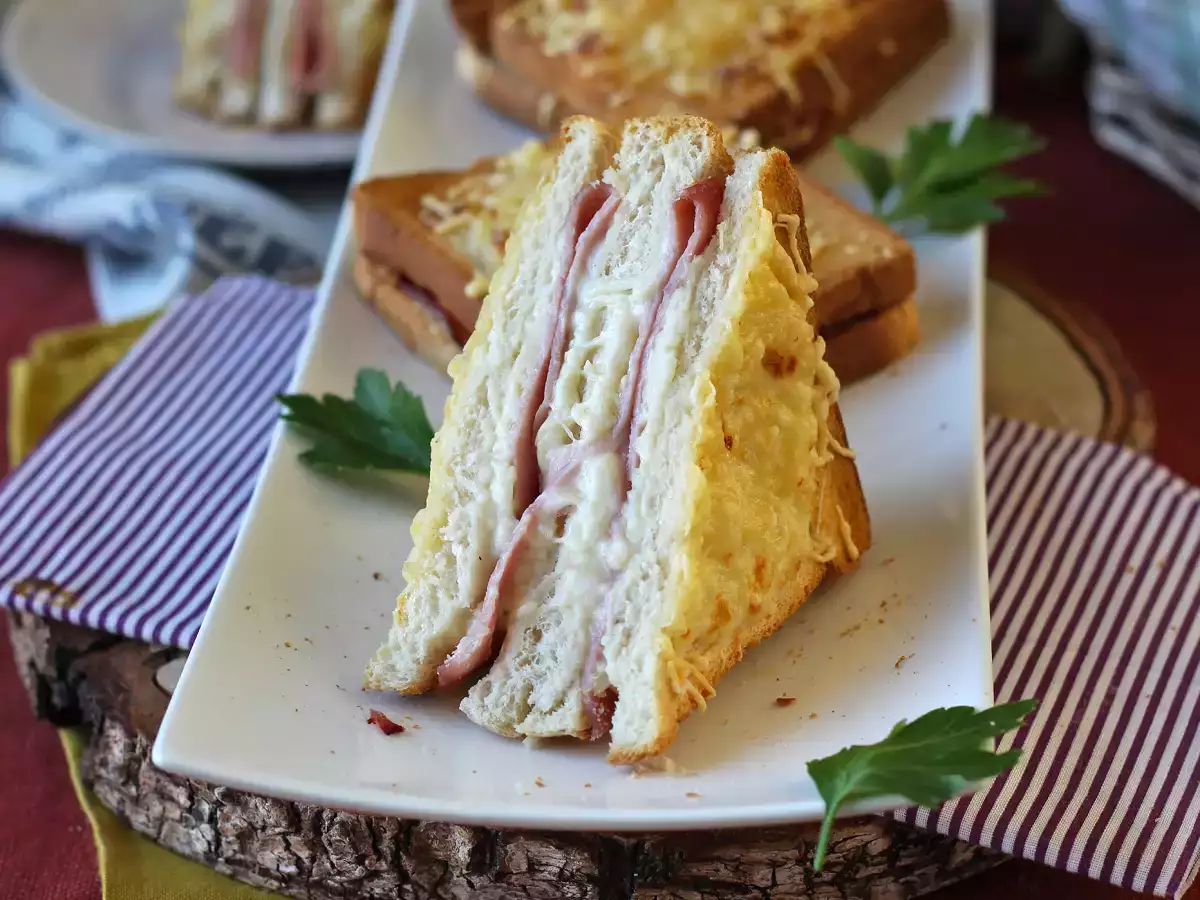 Croque monsieur με AirFryer - φωτογραφία 6