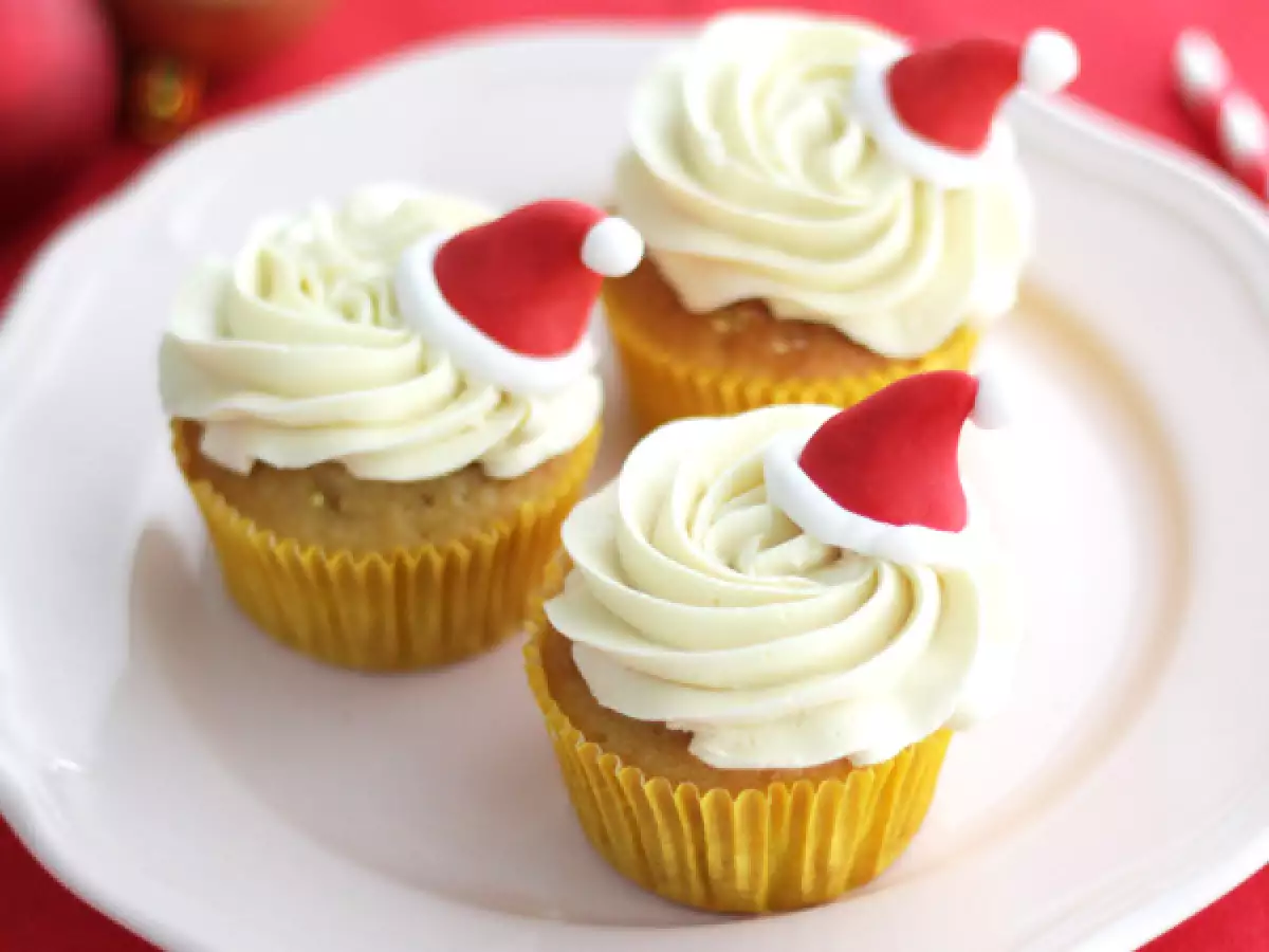 Cupcakes διακοσμημένα για τα Χριστούγεννα - φωτογραφία 2