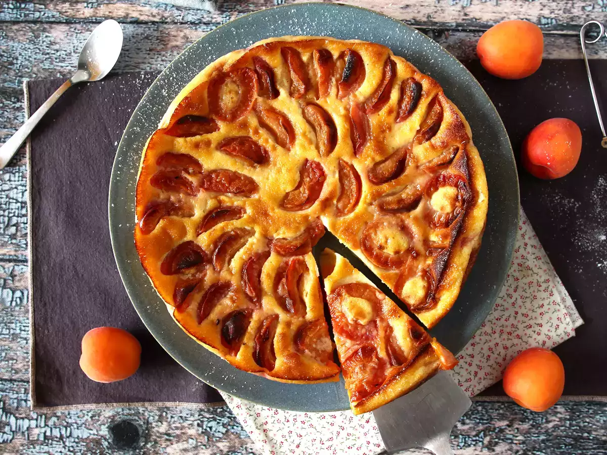 Εύκολο clafoutis βερίκοκο - φωτογραφία 2