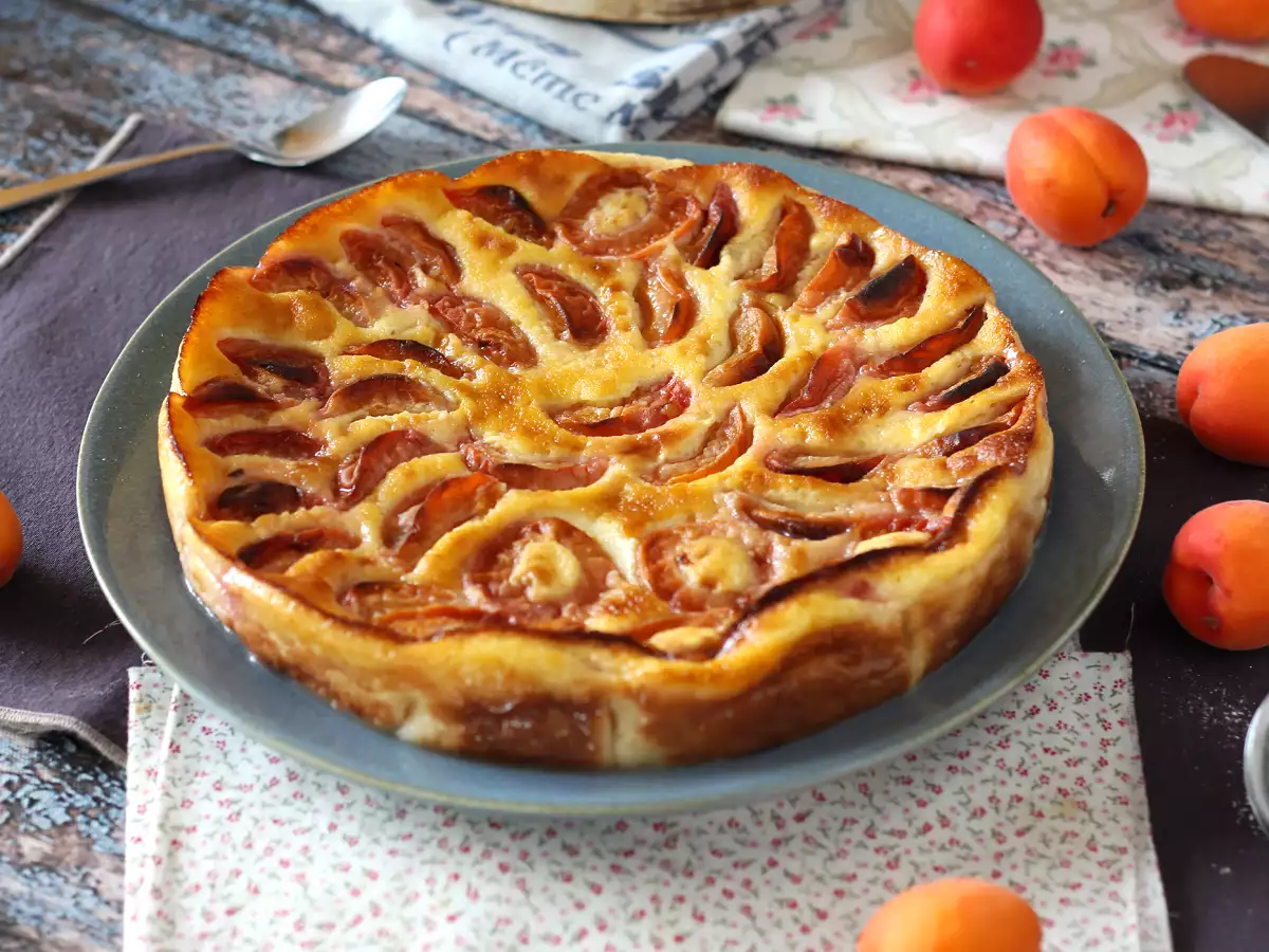 Εύκολο clafoutis βερίκοκο - φωτογραφία 3