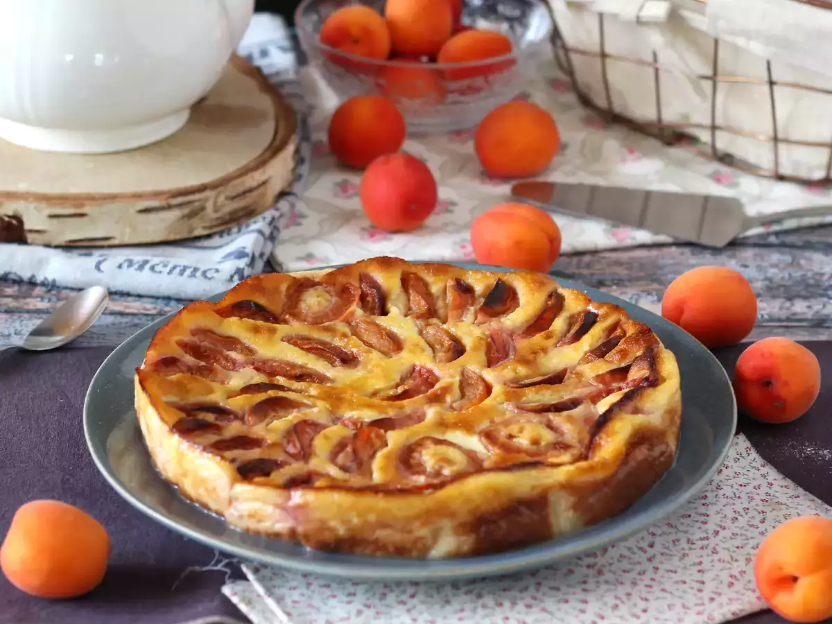 Εύκολο clafoutis βερίκοκο - φωτογραφία 7