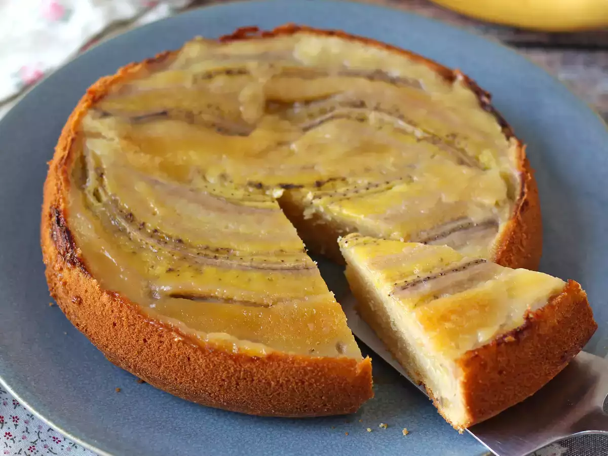 Extra fondant ανάποδη τούρτα μπανάνα - φωτογραφία 2