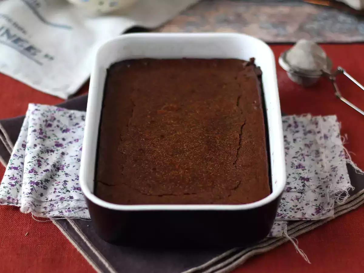 EXTRA FONDANT κέικ με κρέμα σοκολάτας και κάστανο με μόλις 4 υλικά - φωτογραφία 2