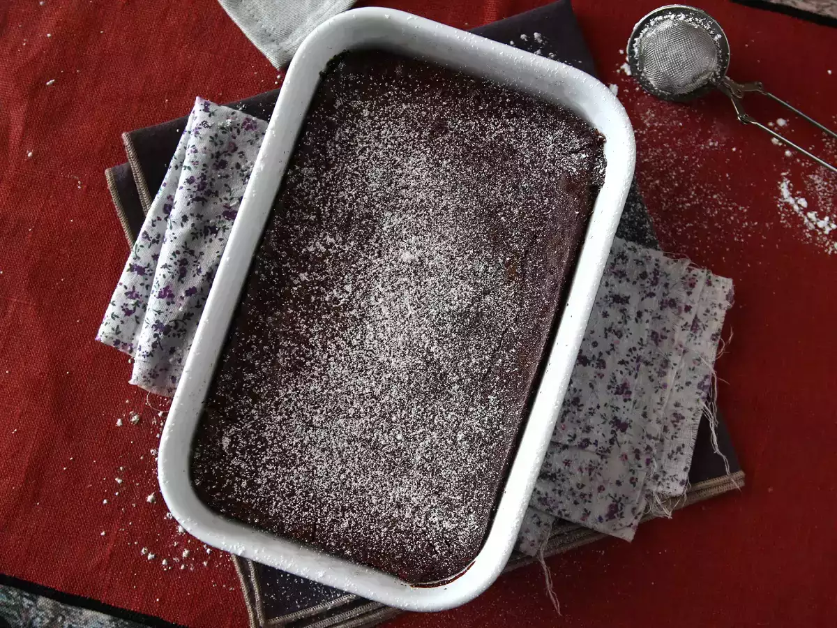 EXTRA FONDANT κέικ με κρέμα σοκολάτας και κάστανο με μόλις 4 υλικά - φωτογραφία 4