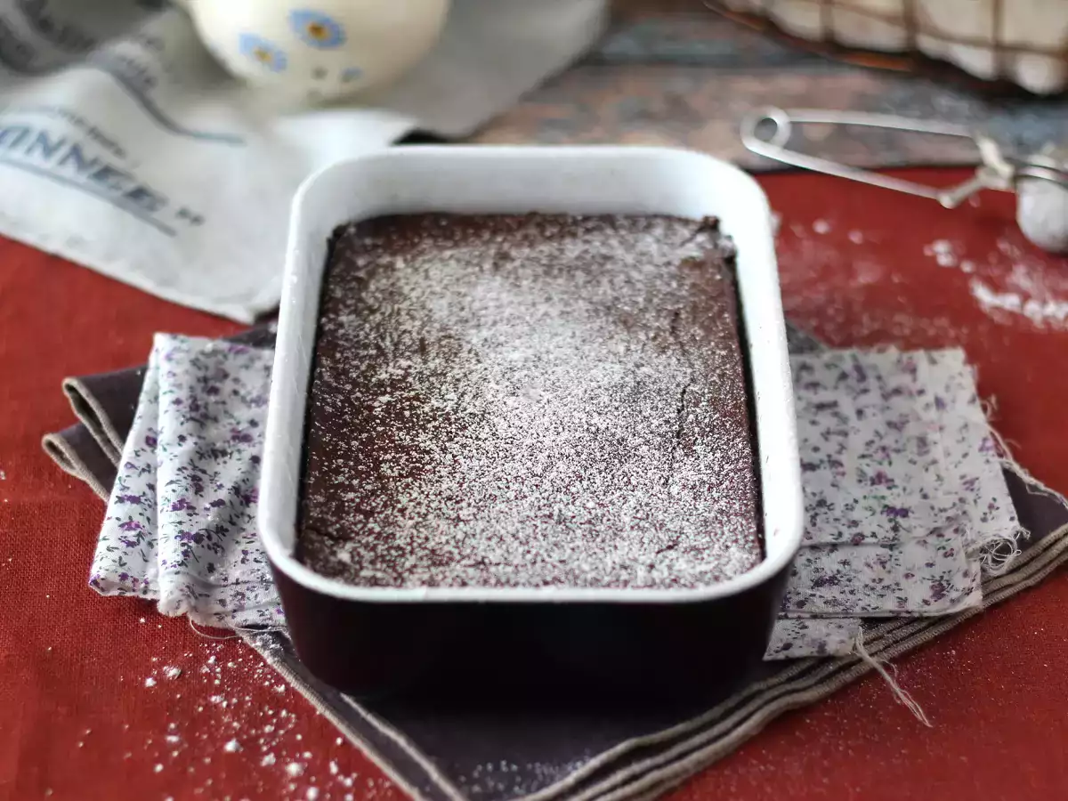 EXTRA FONDANT κέικ με κρέμα σοκολάτας και κάστανο με μόλις 4 υλικά - φωτογραφία 6