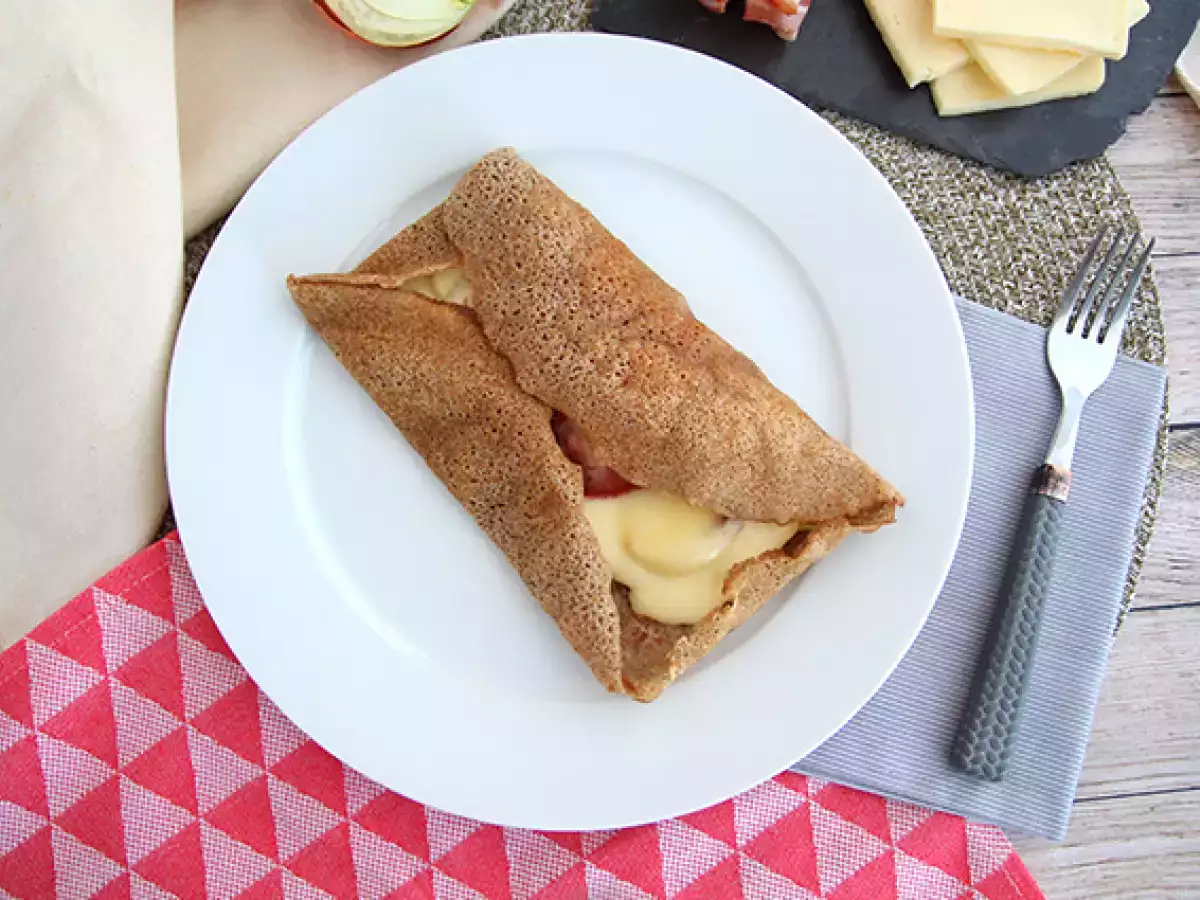 Γαλέτα φαγόπυρου με τυρί raclette - φωτογραφία 4