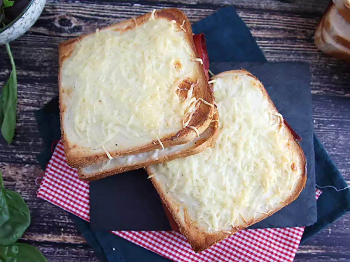 Gourmet croque-monsieur με σάλτσα μπεσαμέλ - φωτογραφία 4