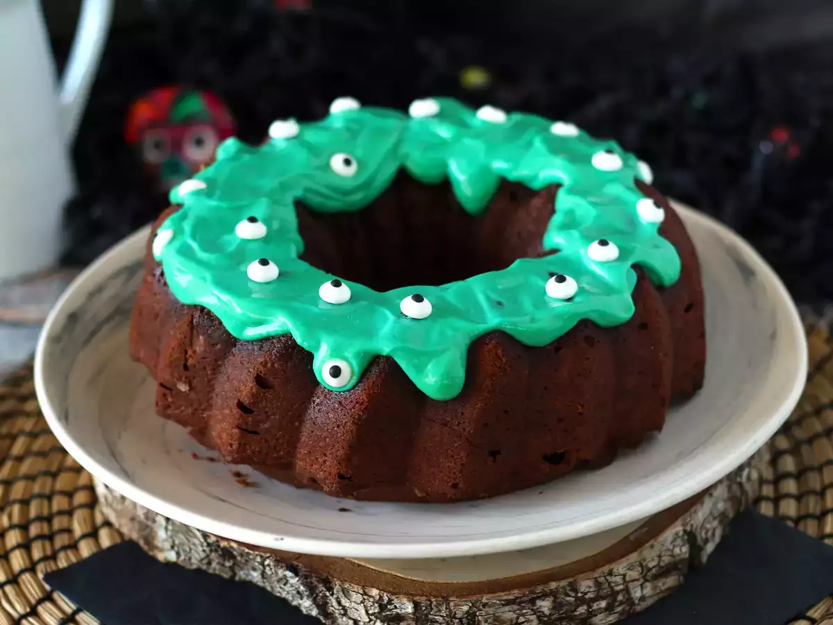 Halloween Bundt cake, το λαχταριστό κέικ σοκολάτας bundt cake - φωτογραφία 6