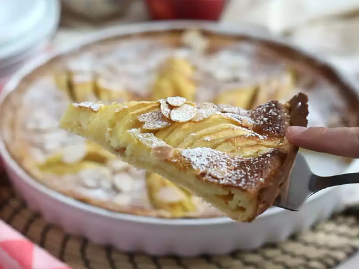 Κέικ μήλου και αμυγδάλου (Tarte normande) - φωτογραφία 3