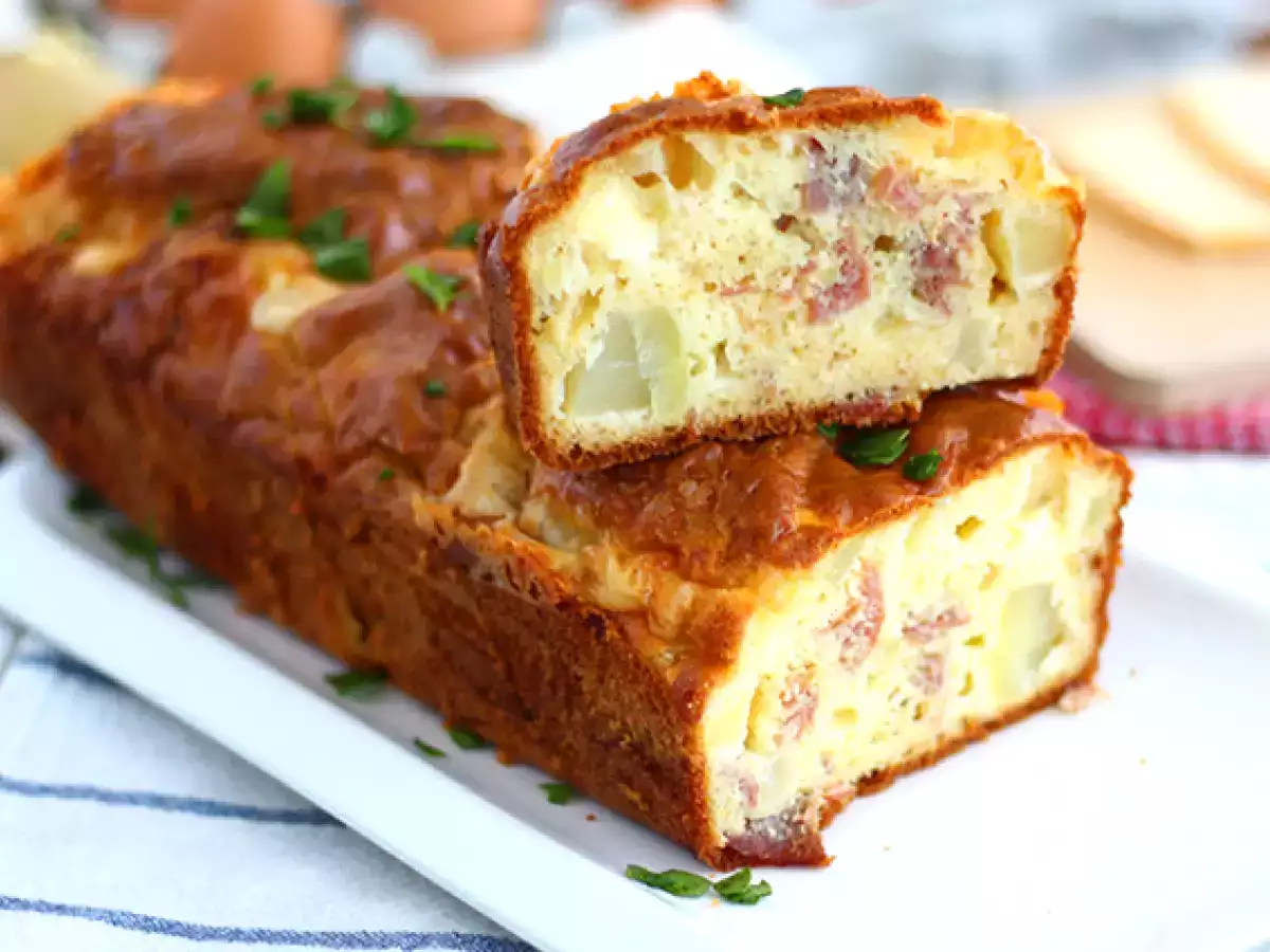 Κέικ με τυρί raclette που έχει απομείνει - φωτογραφία 4