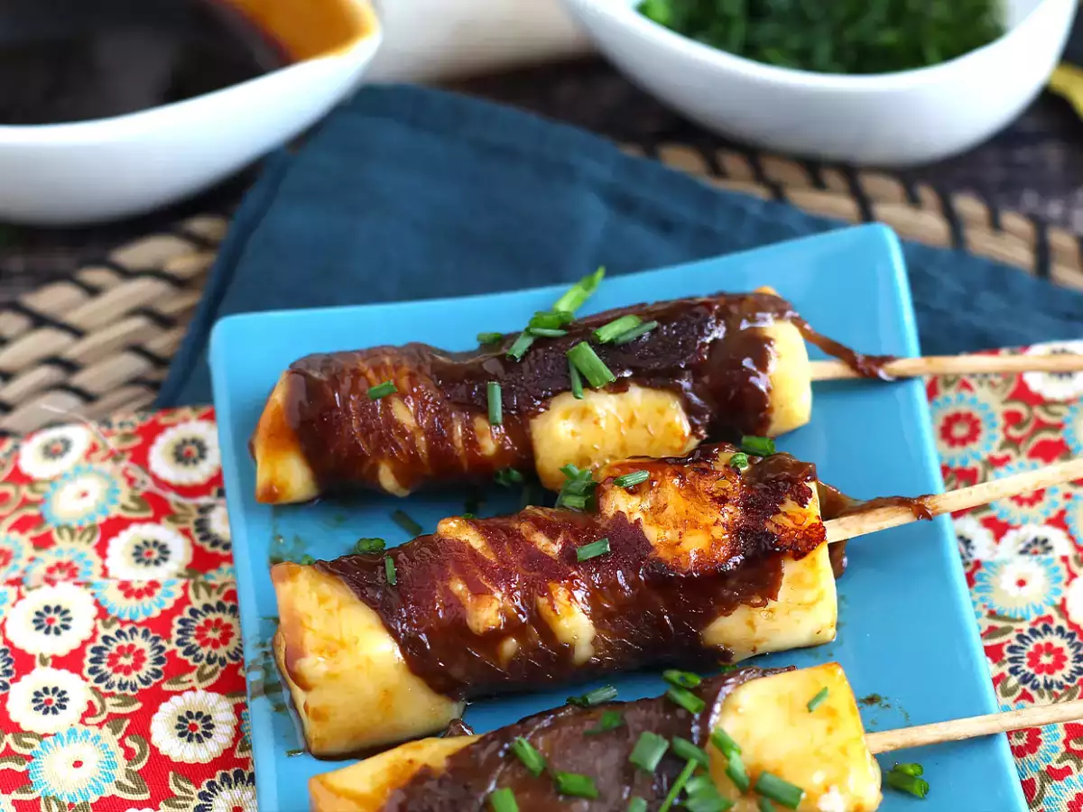 Κεμπάπ μοσχαρίσιο yakitori με τυρί - φωτογραφία 3