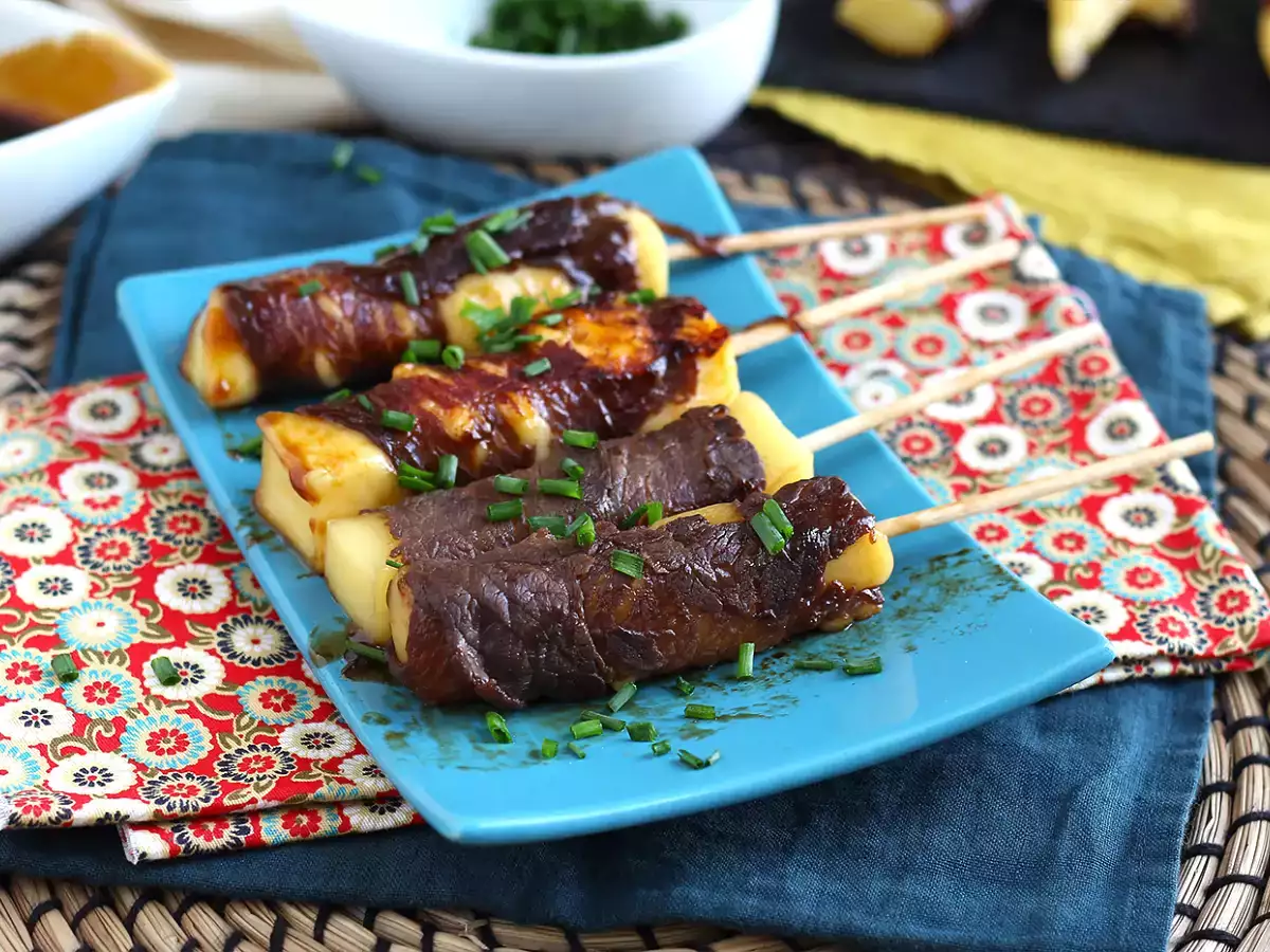 Κεμπάπ μοσχαρίσιο yakitori με τυρί - φωτογραφία 4