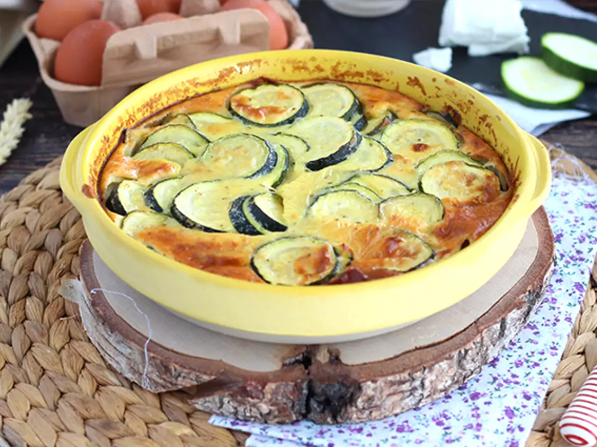 Κολοκυθάκια και κατσικίσιο τυρί clafoutis - φωτογραφία 5