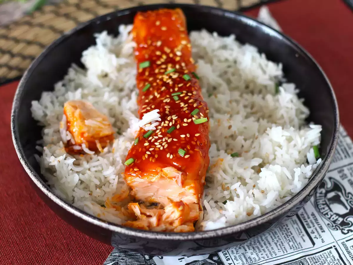 Κορεάτικος σολομός με σάλτσα gochujang έτοιμος σε 8 λεπτά - φωτογραφία 2