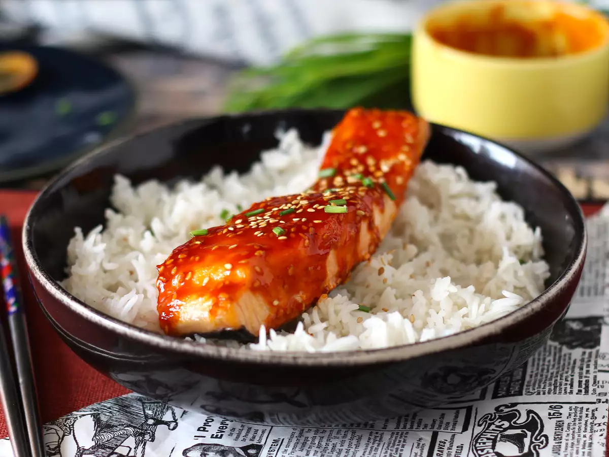 Κορεάτικος σολομός με σάλτσα gochujang έτοιμος σε 8 λεπτά - φωτογραφία 3