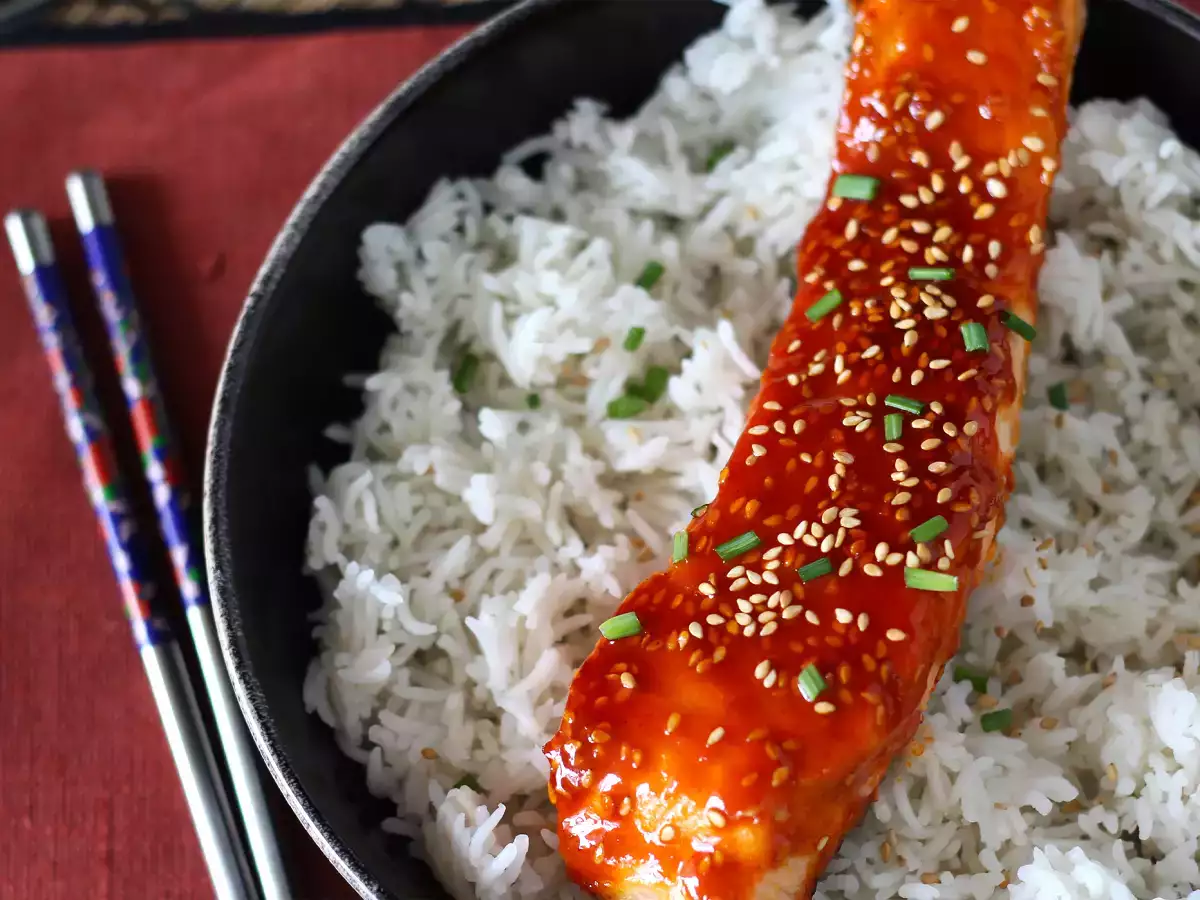 Κορεάτικος σολομός με σάλτσα gochujang έτοιμος σε 8 λεπτά - φωτογραφία 5