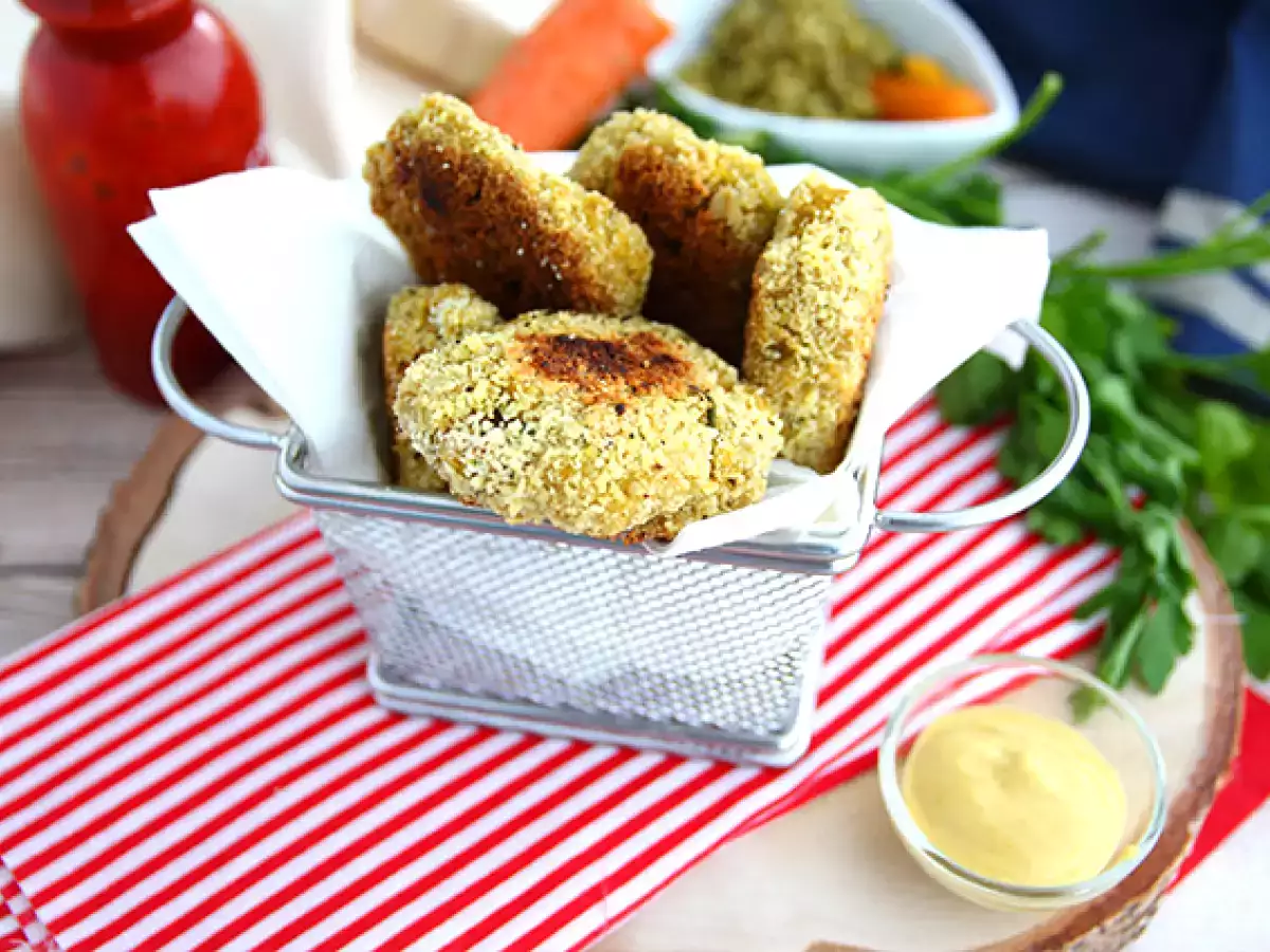 Κοτομπουκιές κοτόπουλου με καρότο μπιζέλια - φωτογραφία 4
