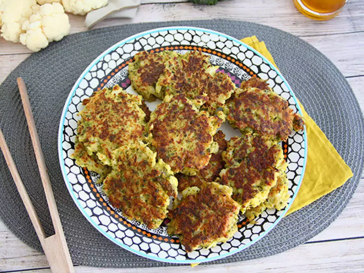 Κουνουπίδι με κάρυ και μπρόκολο patties - φωτογραφία 2