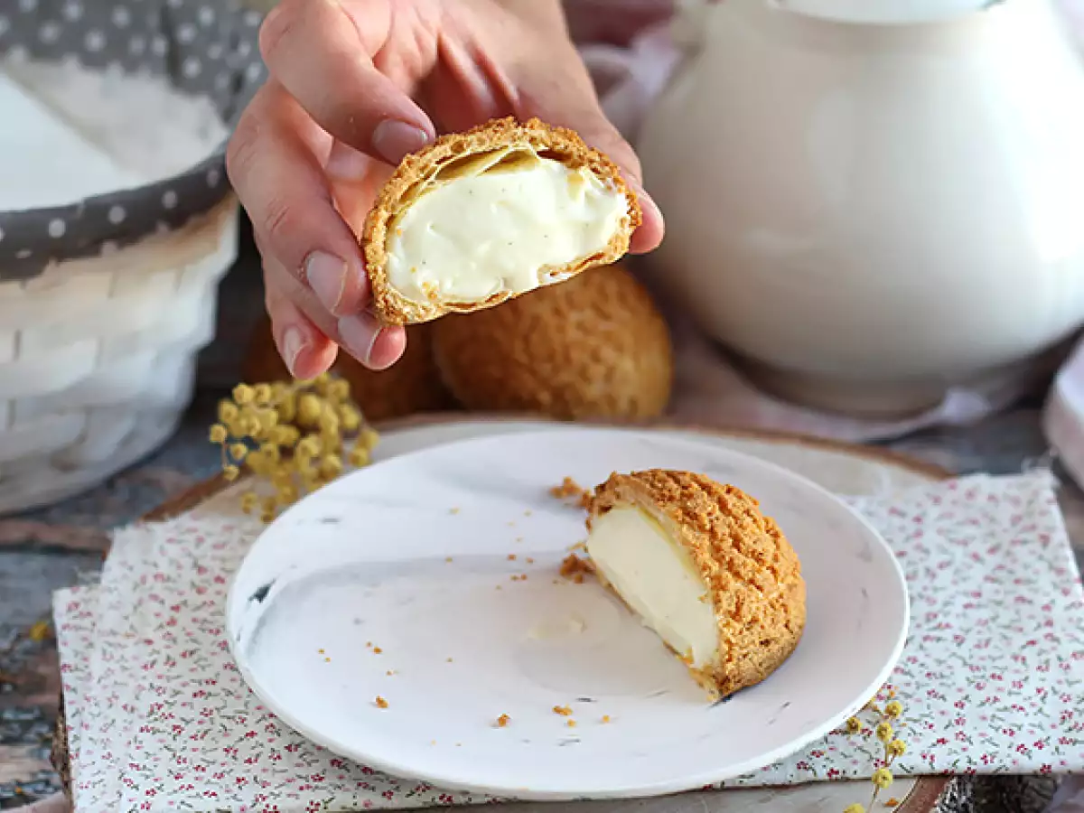Κρέμα βανίλιας κρέμα cracker puffs - φωτογραφία 3