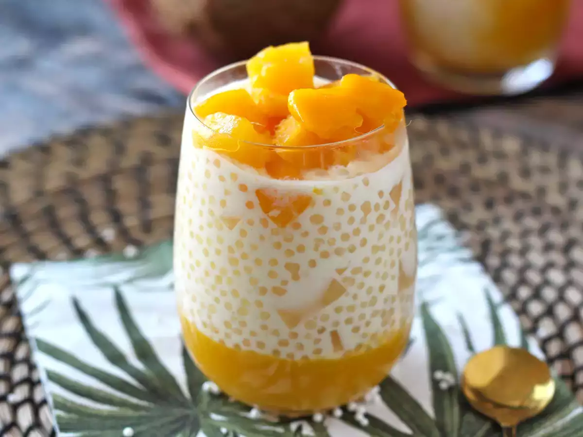 Mango sago, το ασιατικό επιδόρπιο με ταπιόκα και μάνγκο που κατακτά με την απλότητά του. - φωτογραφία 3