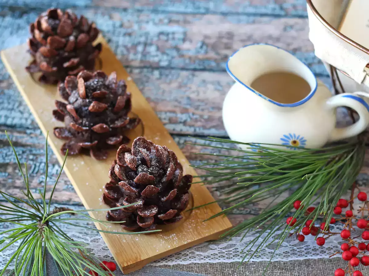 Μετατρέψτε το brownie σας σε σοκολατένιο κουκουνάρι! - φωτογραφία 2