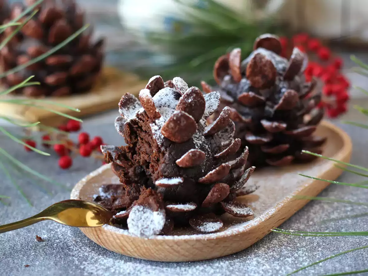 Μετατρέψτε το brownie σας σε σοκολατένιο κουκουνάρι! - φωτογραφία 6