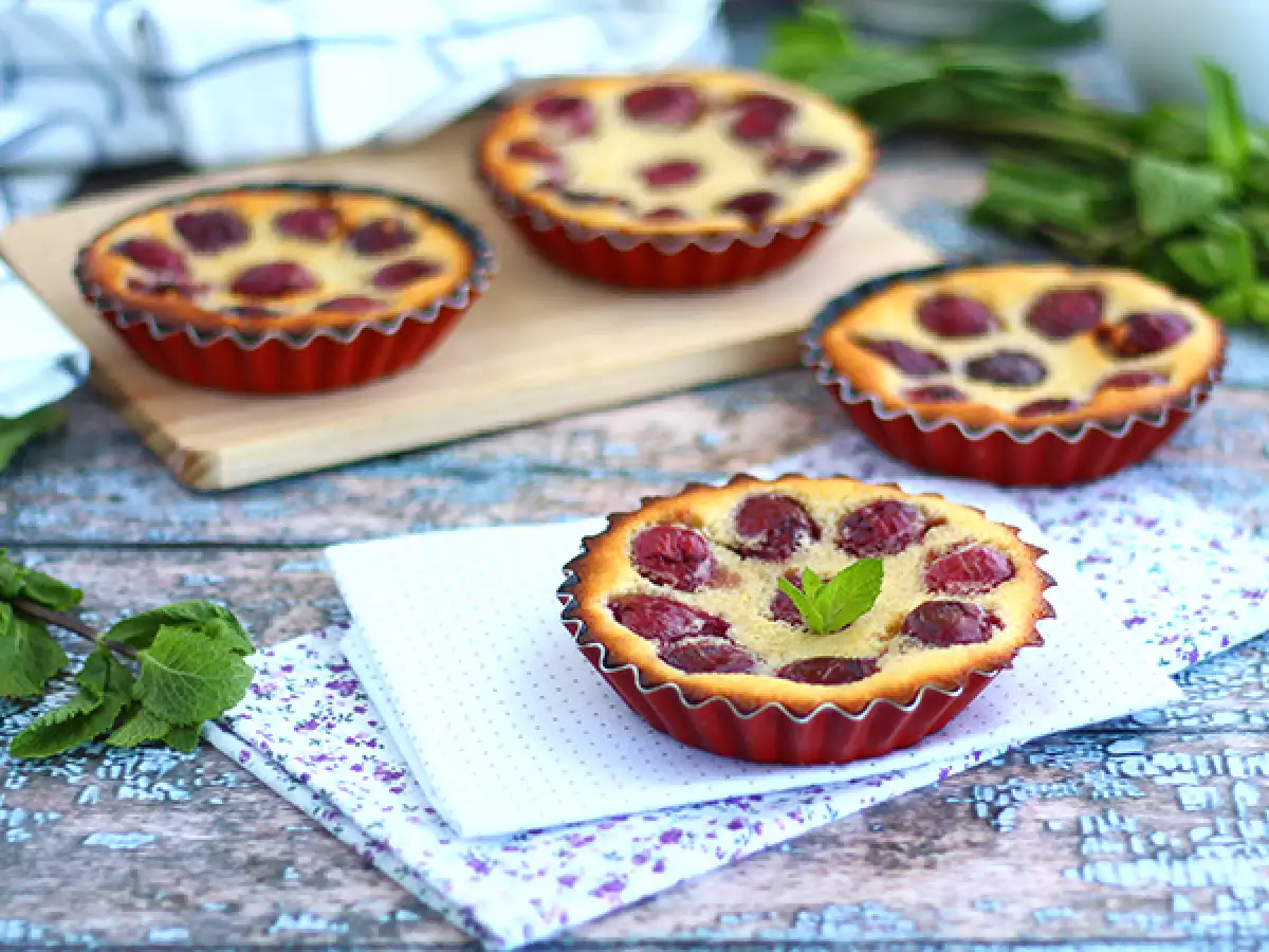 Μίνι clafoutis κεράσι χωρίς γλουτένη - φωτογραφία 2