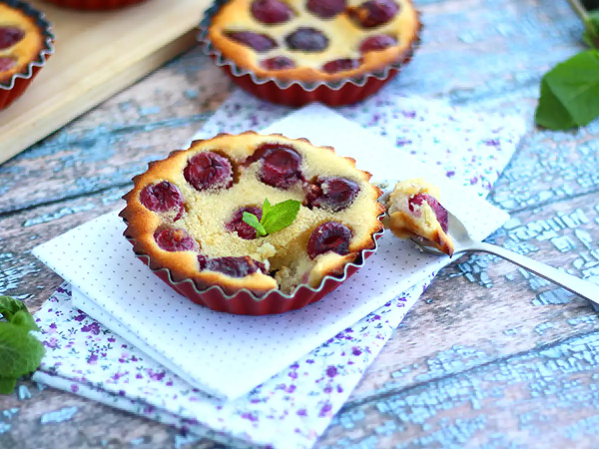 Μίνι clafoutis κεράσι χωρίς γλουτένη - φωτογραφία 3
