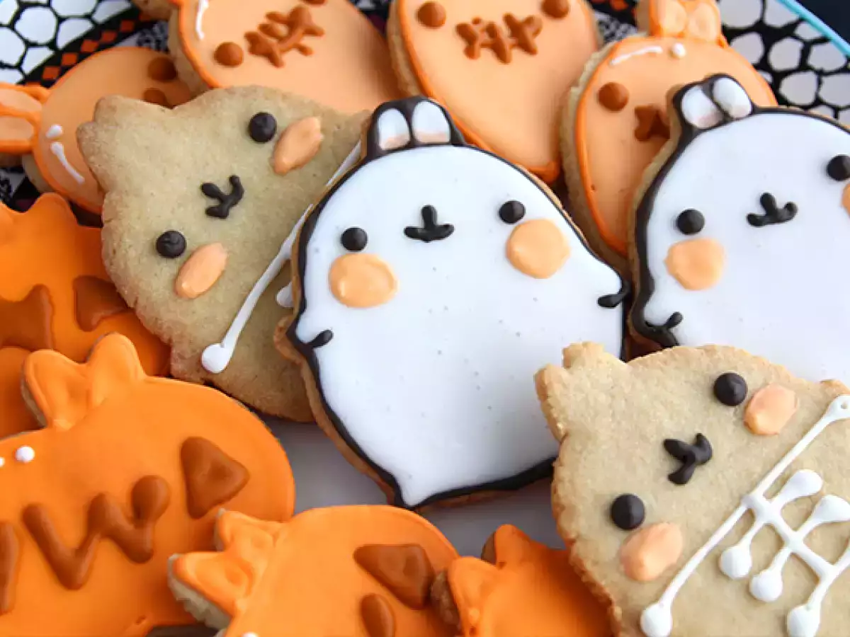 Molang Halloween shortbread - φωτογραφία 4