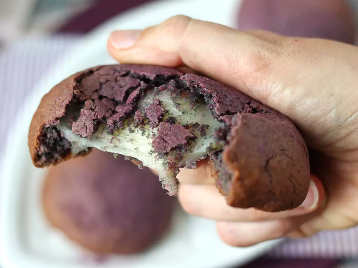 Μπισκότα Mochi με ube - φωτογραφία 3