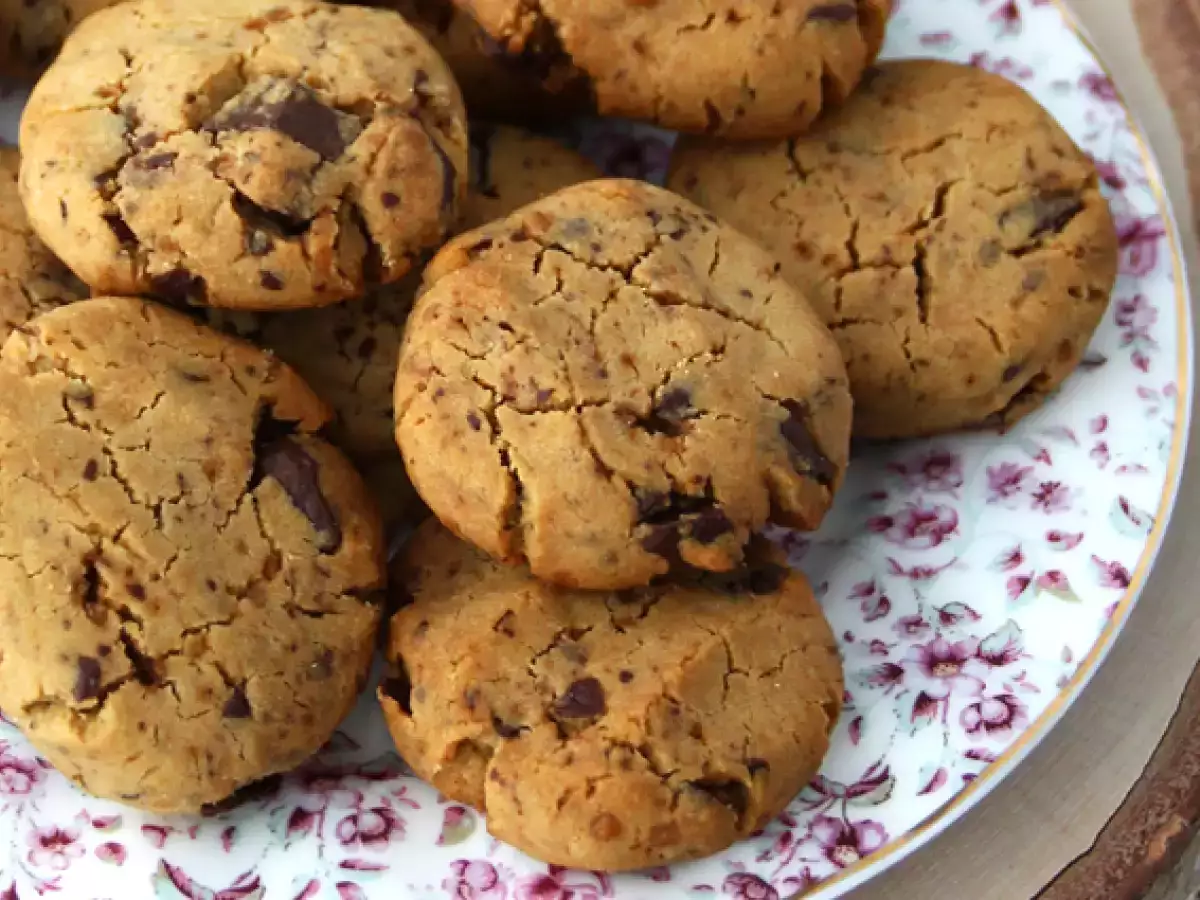Μπισκότα σοκολάτας (vegan και χωρίς γλουτένη) - φωτογραφία 4