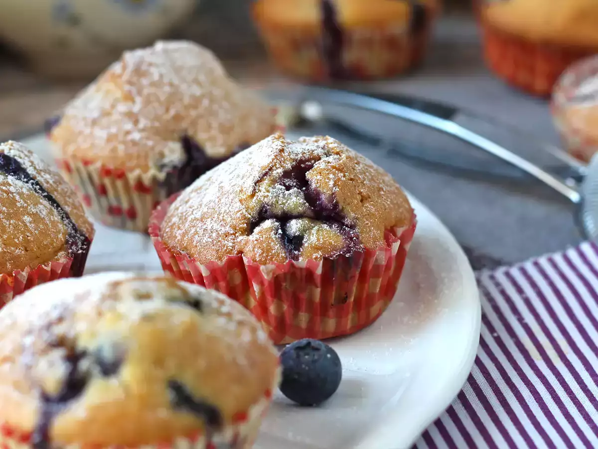 Muffins με βατόμουρα, μια μίνι εκδοχή της πίτας Πυρηναίων!