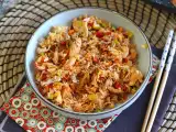 Nasi goreng, το ινδονησιακό πιάτο ρυζιού, φωτογραφία 1