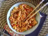 Nasi goreng, το ινδονησιακό πιάτο ρυζιού, φωτογραφία 3