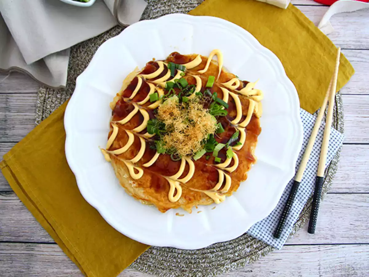 Okonomiyaki - ιαπωνική ομελέτα - φωτογραφία 3
