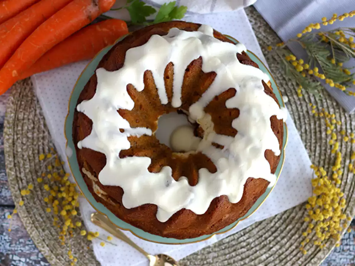 Παντεσπάνι καρότου με γέμιση cheesecake - φωτογραφία 5