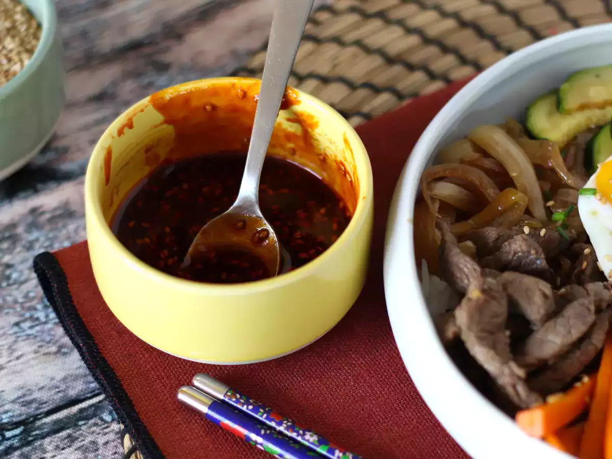 Πικάντικη κορεατική σάλτσα gochujang για Bibimbap - φωτογραφία 4