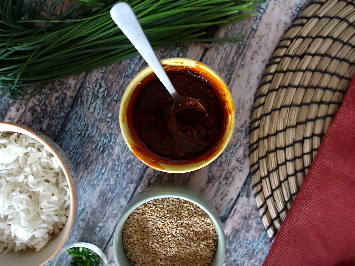 Πικάντικη κορεατική σάλτσα gochujang για Bibimbap - φωτογραφία 5