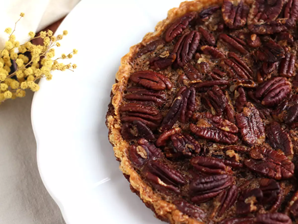 Πίτα με καρύδια. Πίτα Pecan - φωτογραφία 2