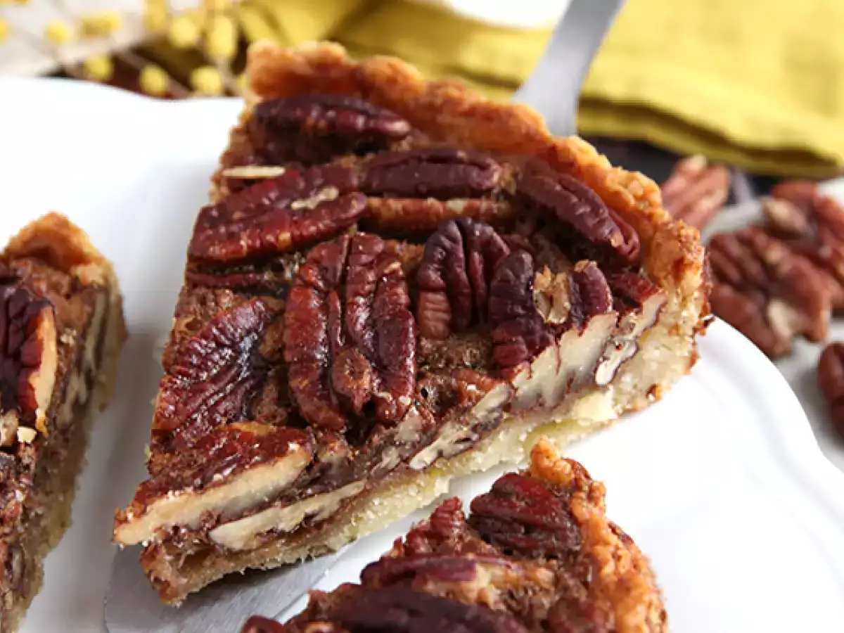 Πίτα με καρύδια. Πίτα Pecan - φωτογραφία 3