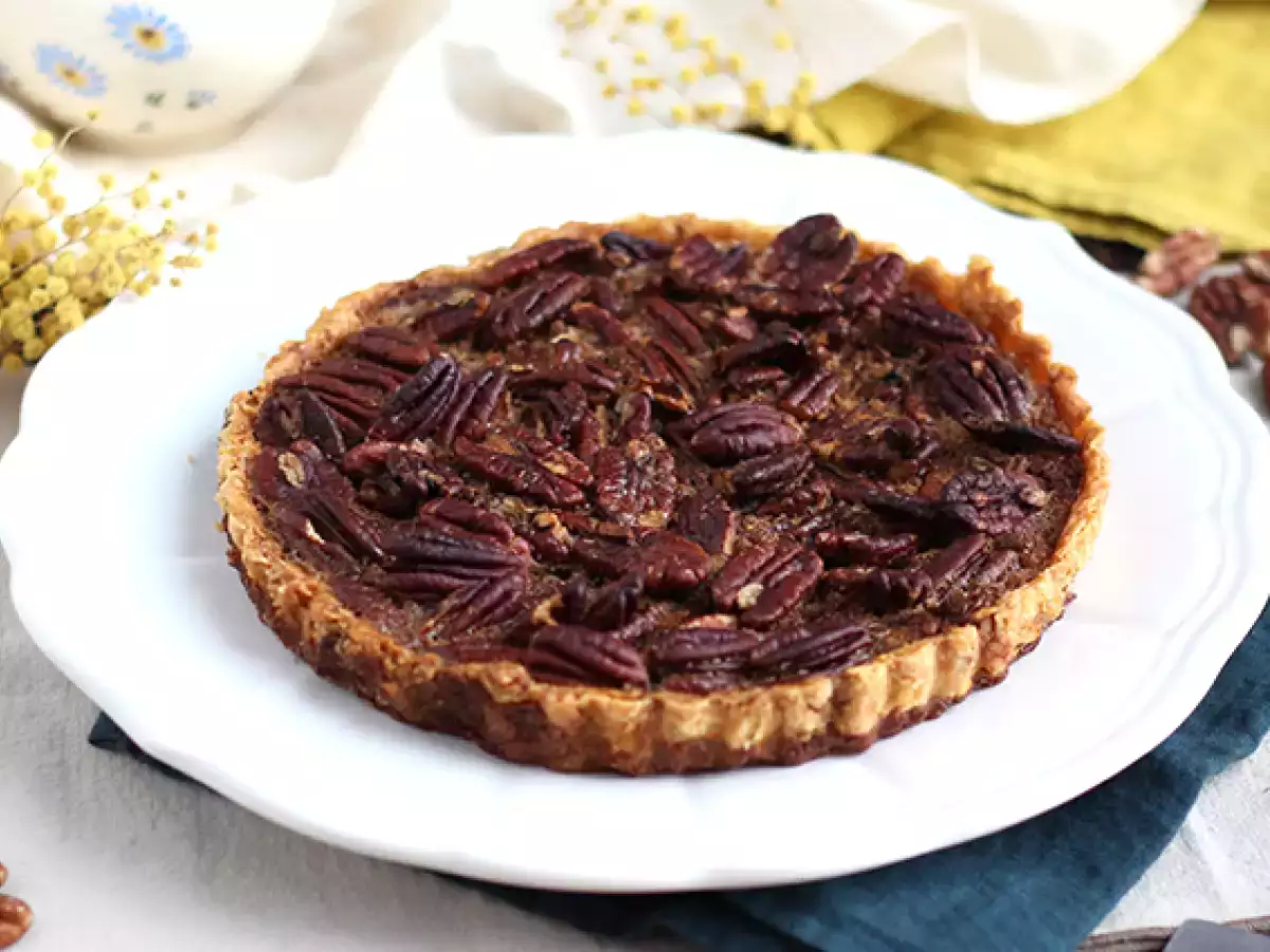 Πίτα με καρύδια. Πίτα Pecan - φωτογραφία 4