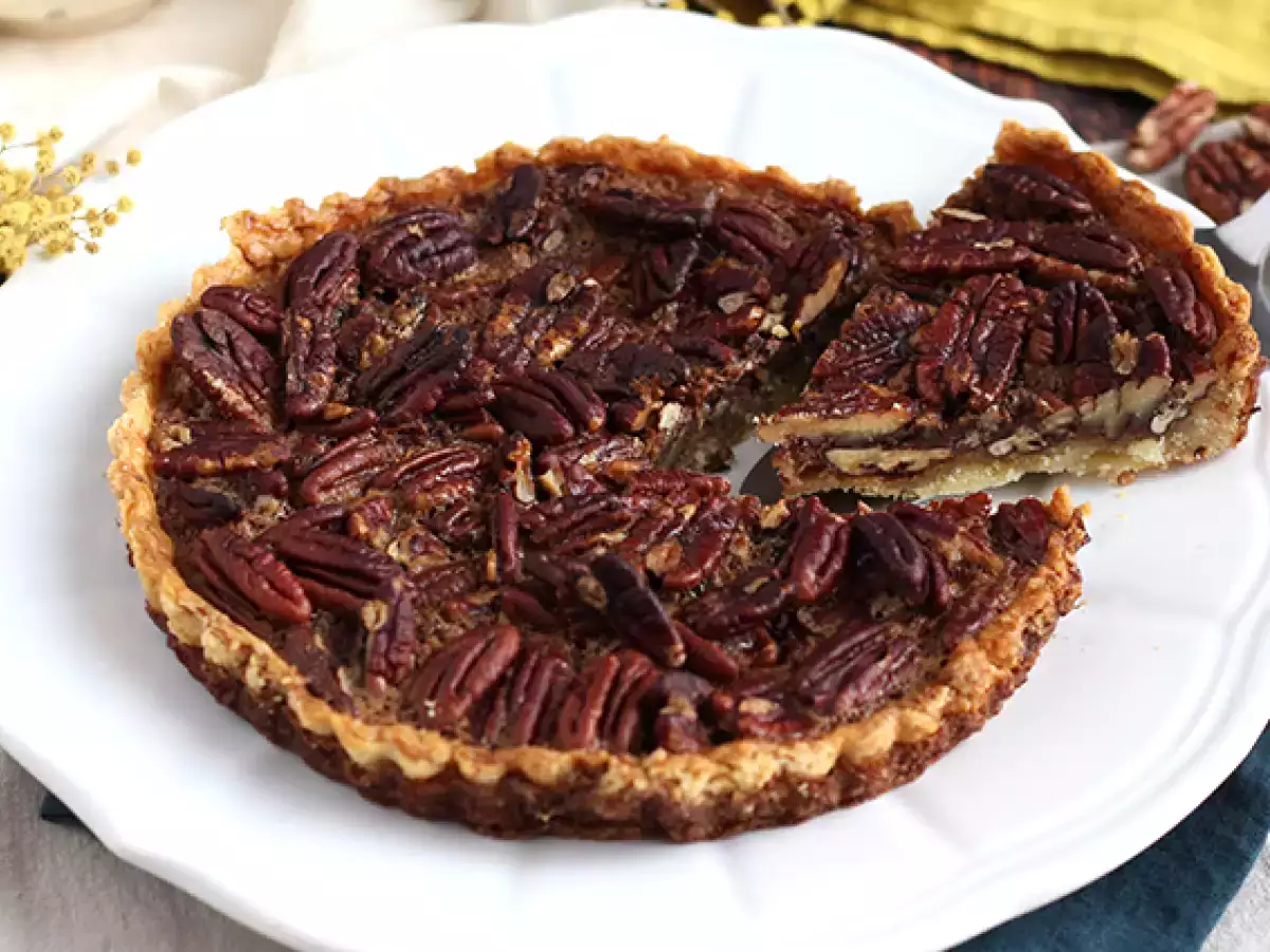 Πίτα με καρύδια. Πίτα Pecan - φωτογραφία 5