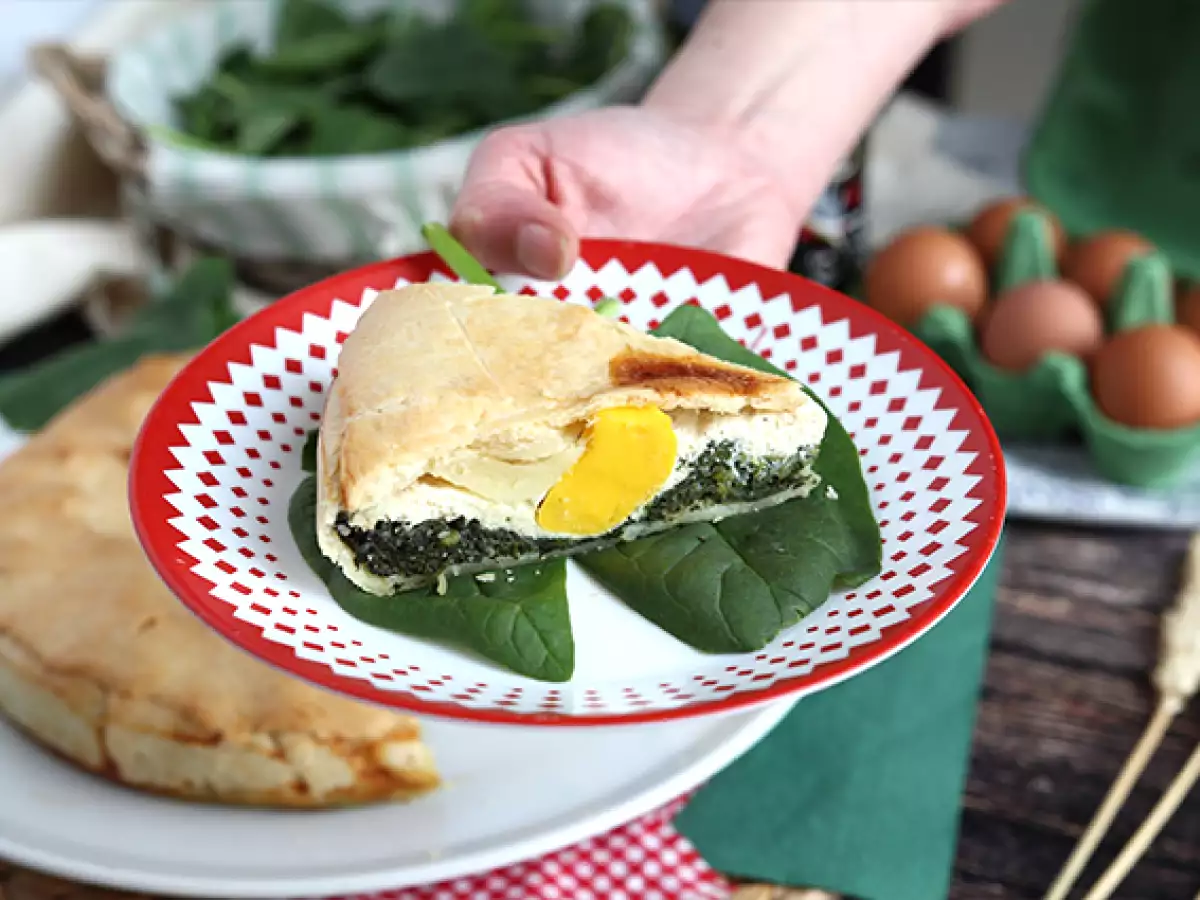 Πίτα με σπανάκι, ρικότα και αυγά - ιταλική Torta Pasqualina - φωτογραφία 2